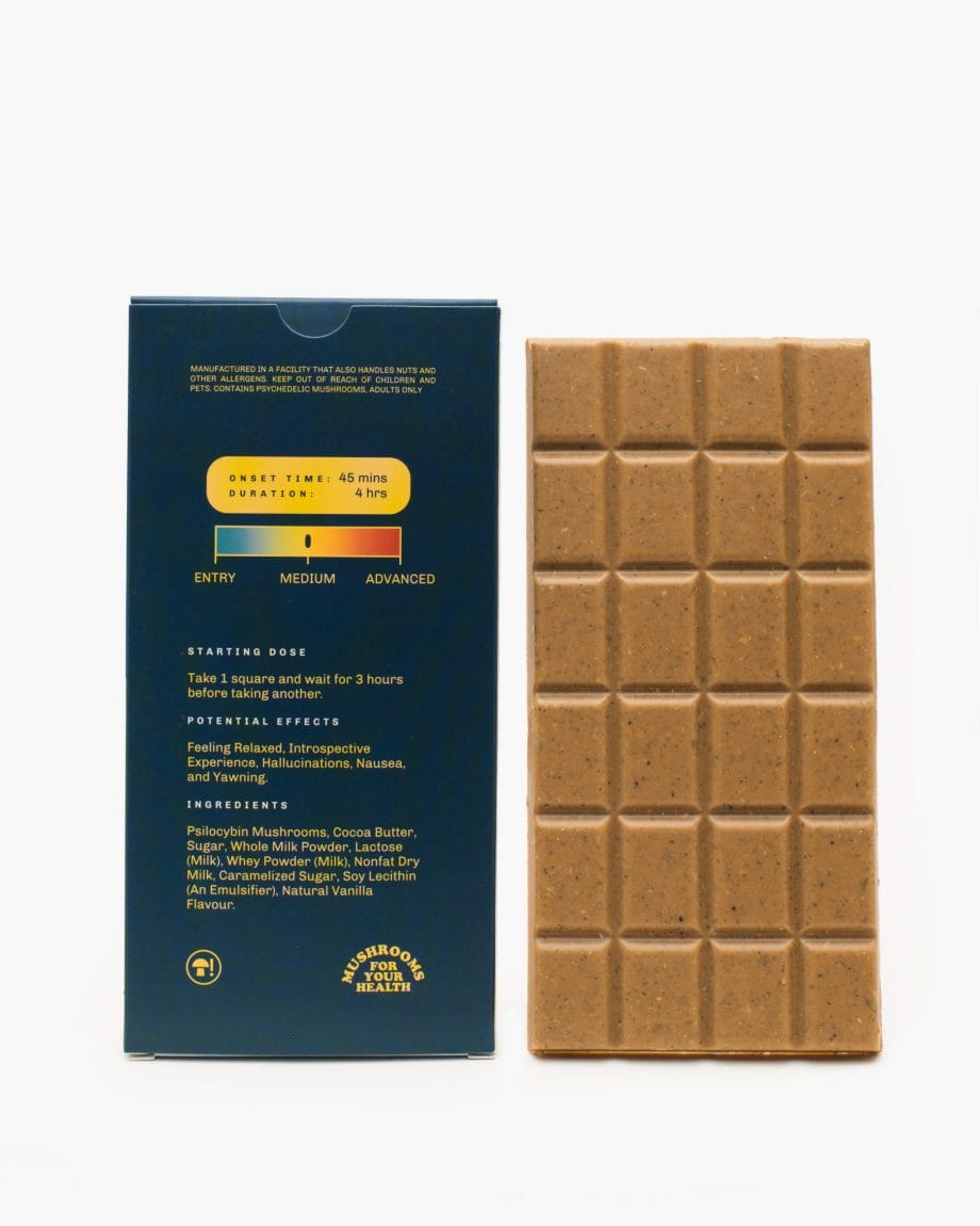 caramel chocolate psilocybin edibles for sedative and relaxing effects